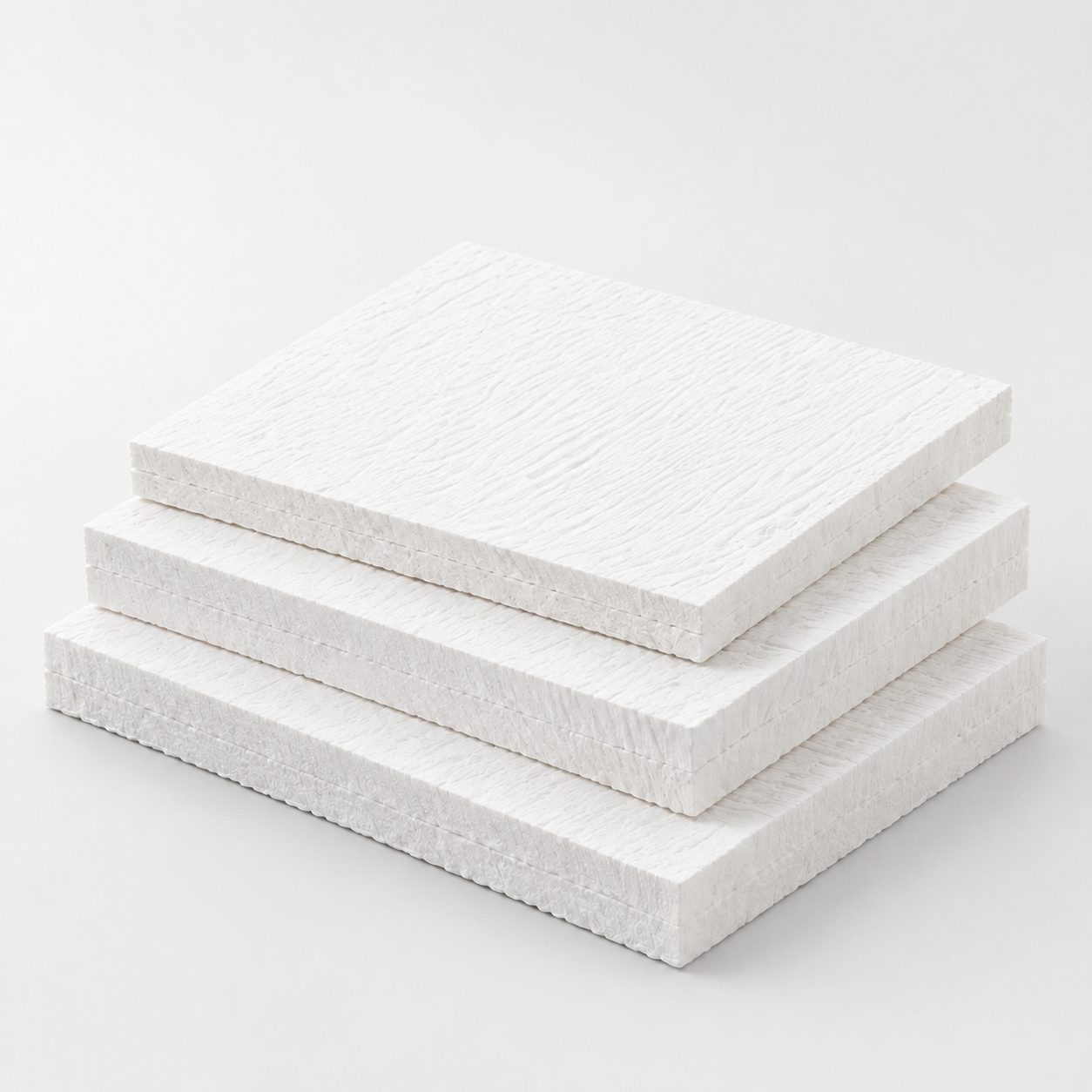 High temperature fiber boards made from ceramic fiber and alumina fiber for industrial insulation